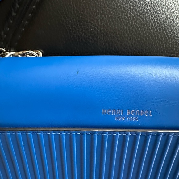 🌟 Henrí Bendel Plaza Colorblock Crossbody – Victoria Blue / Eclipse – New🌟 - Picture 15 of 15